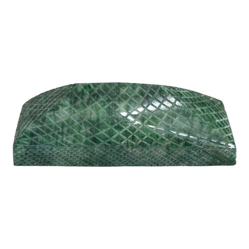 Natural Emerald Carved Rectangular Gemstone 79x35x25mm 111.62g 560 Carats